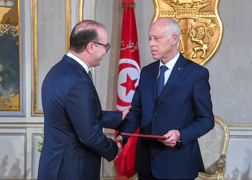 تكليف إلياس الفخفاخ من قبل رئيس الجمهورية (الرئاسة التونسية) 