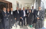  جانب من المحامين المدافعين عن عبد الرزاق الكيلاني خلال المحاكمة الأخيرة