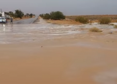 سيلان أودية تطاوين ذهيبة رمادة