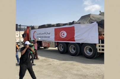 المساعدات التونسية إلى غزة
