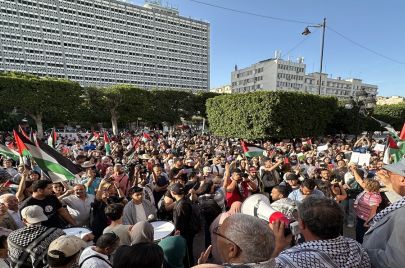 غزة وقفة احتجاجية تونس رفح