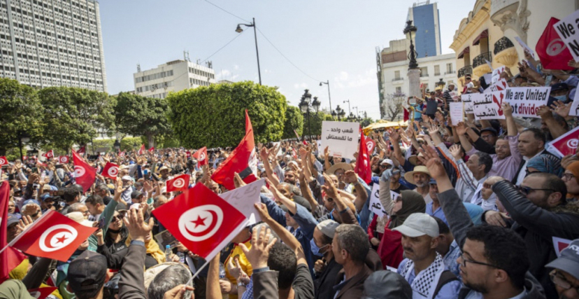 احتجاجات سابقة لجبهة الخلاص في تونس