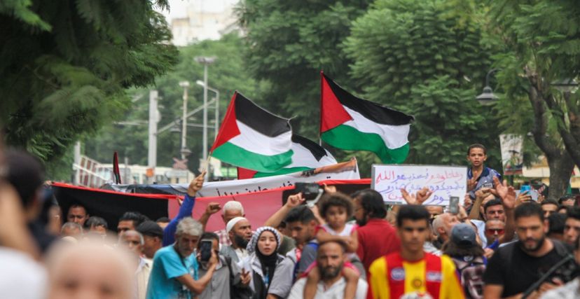 تظاهرة رياضية تضامنية مع الشعب الفلسطيني في تونس