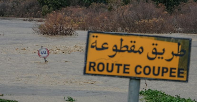 تقلبات جوية في تونس أمطار غزيرة خطر السيول 