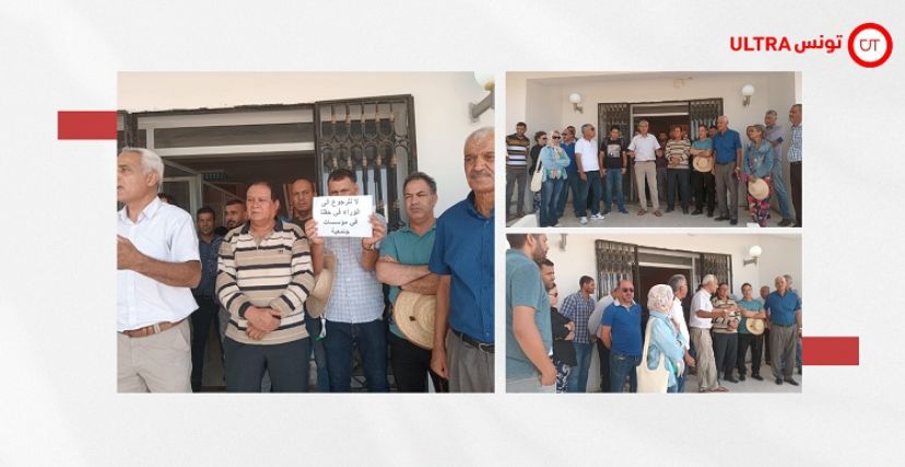 احتجاج على خلفية حذف 7 شعب للتعليم العالي في سيدي بوزيد 